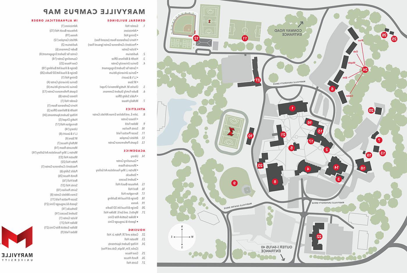 Maryville University Campus Map